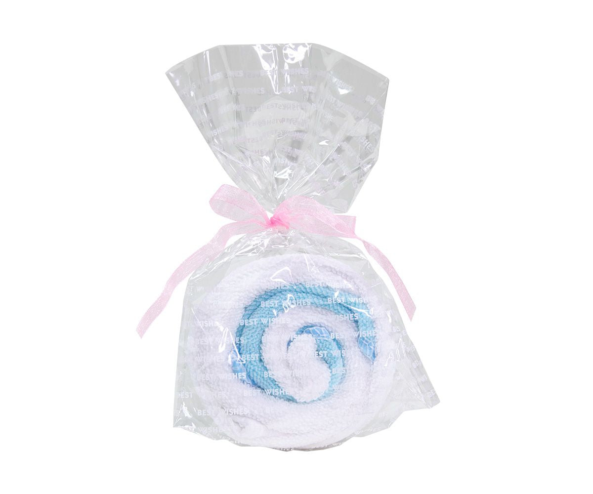 Bonbon Twist white/blue scarves