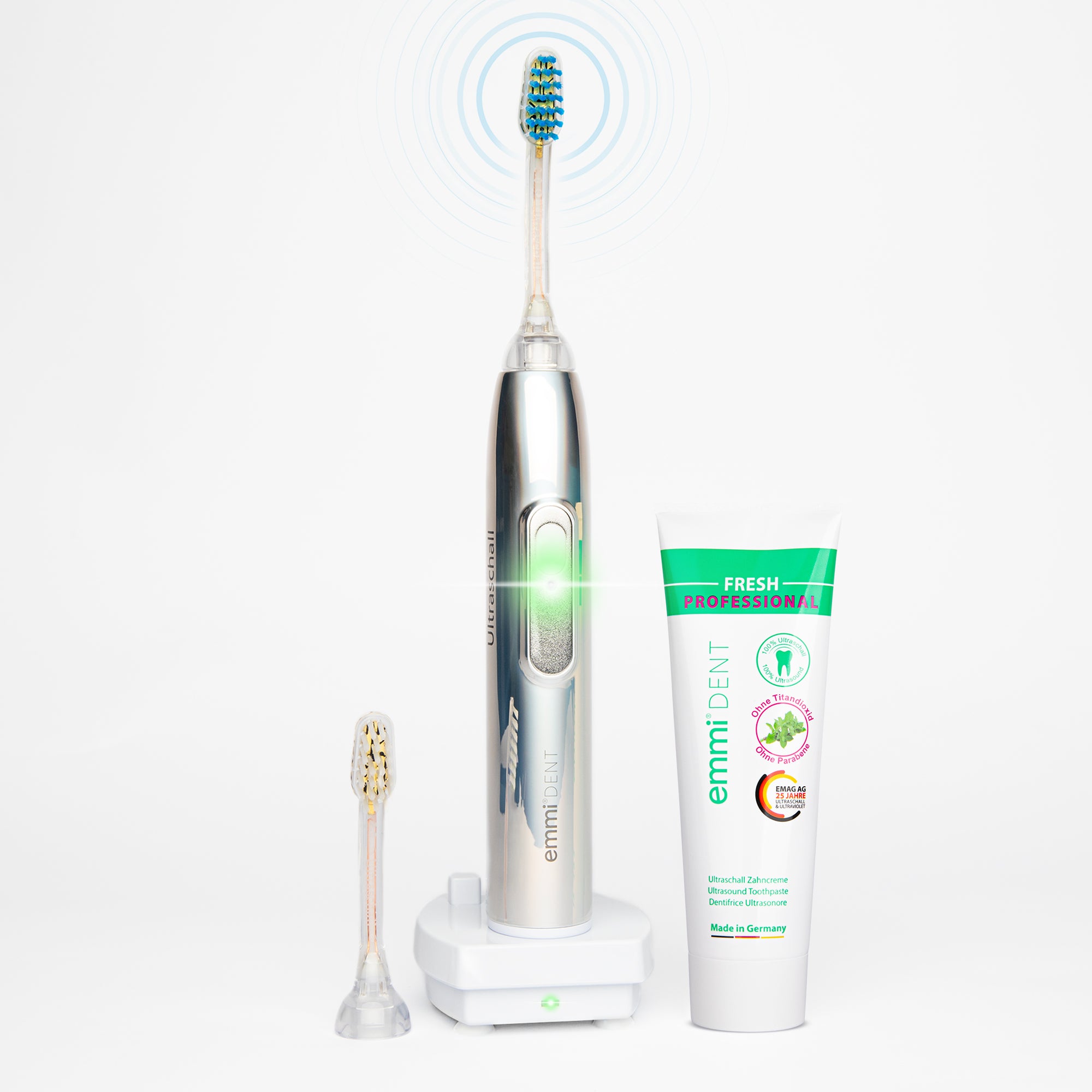 brosse à dents à ultrasons métallique