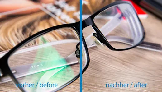 Ultraschallreinigung der Brille