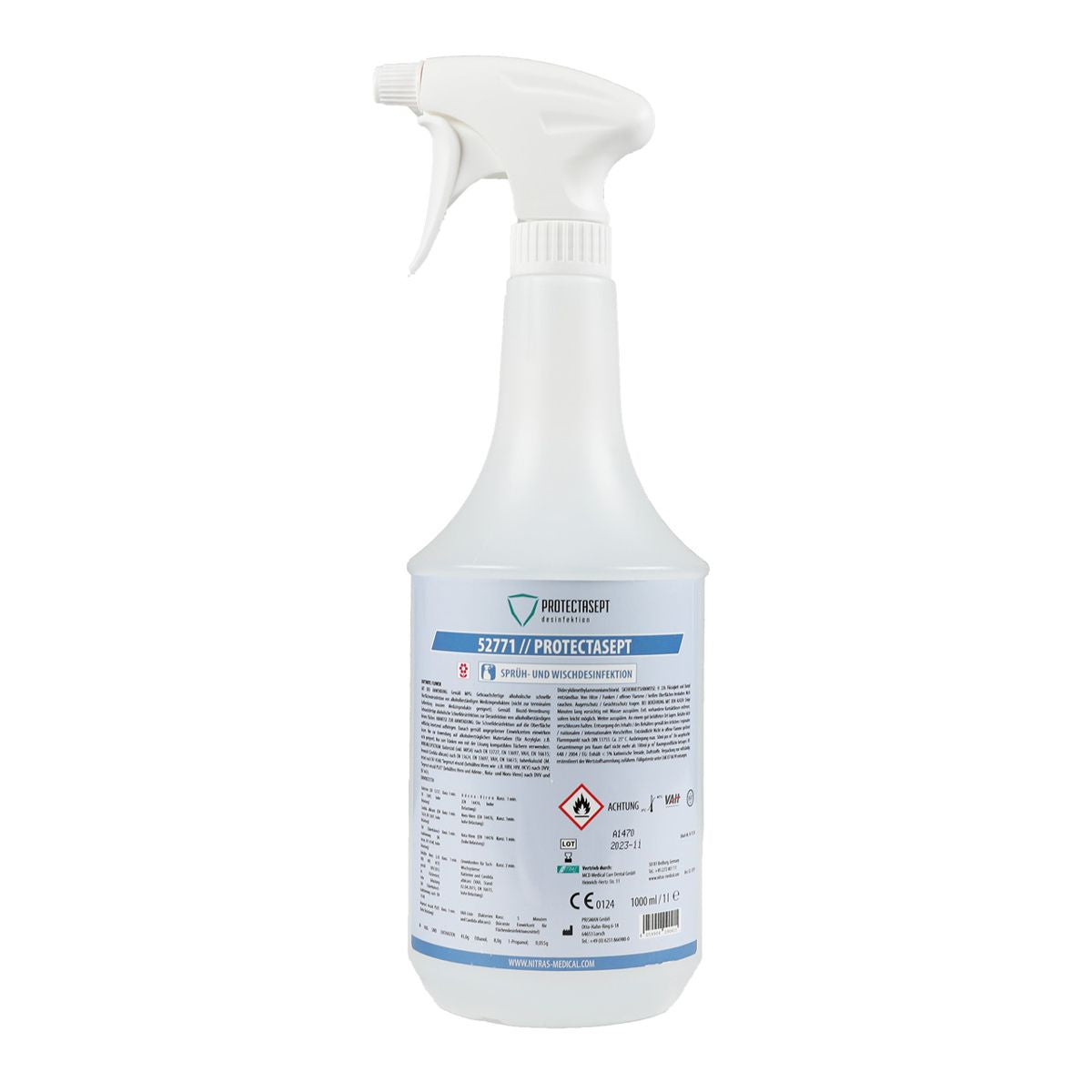 Desinfectante en spray y toallita Nitras Flower - 1L