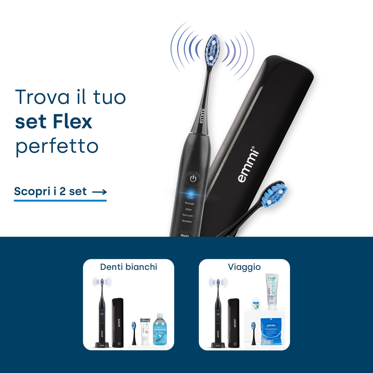 Set promozionali spazzolini sonici