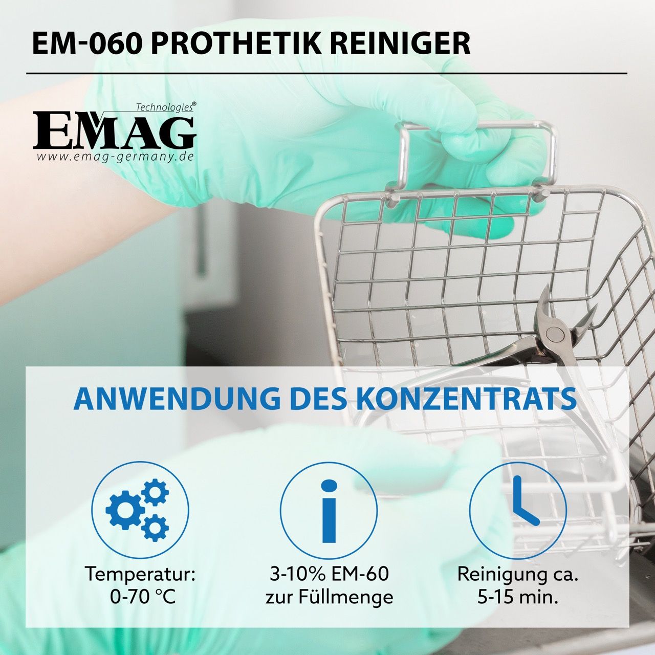 EM-060 Prosthetics Ultrasonic Cleaner