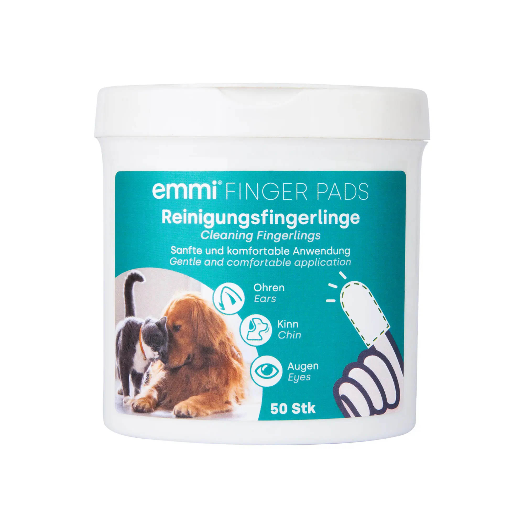 emmi-pet limpiador de mascotas finger cots 