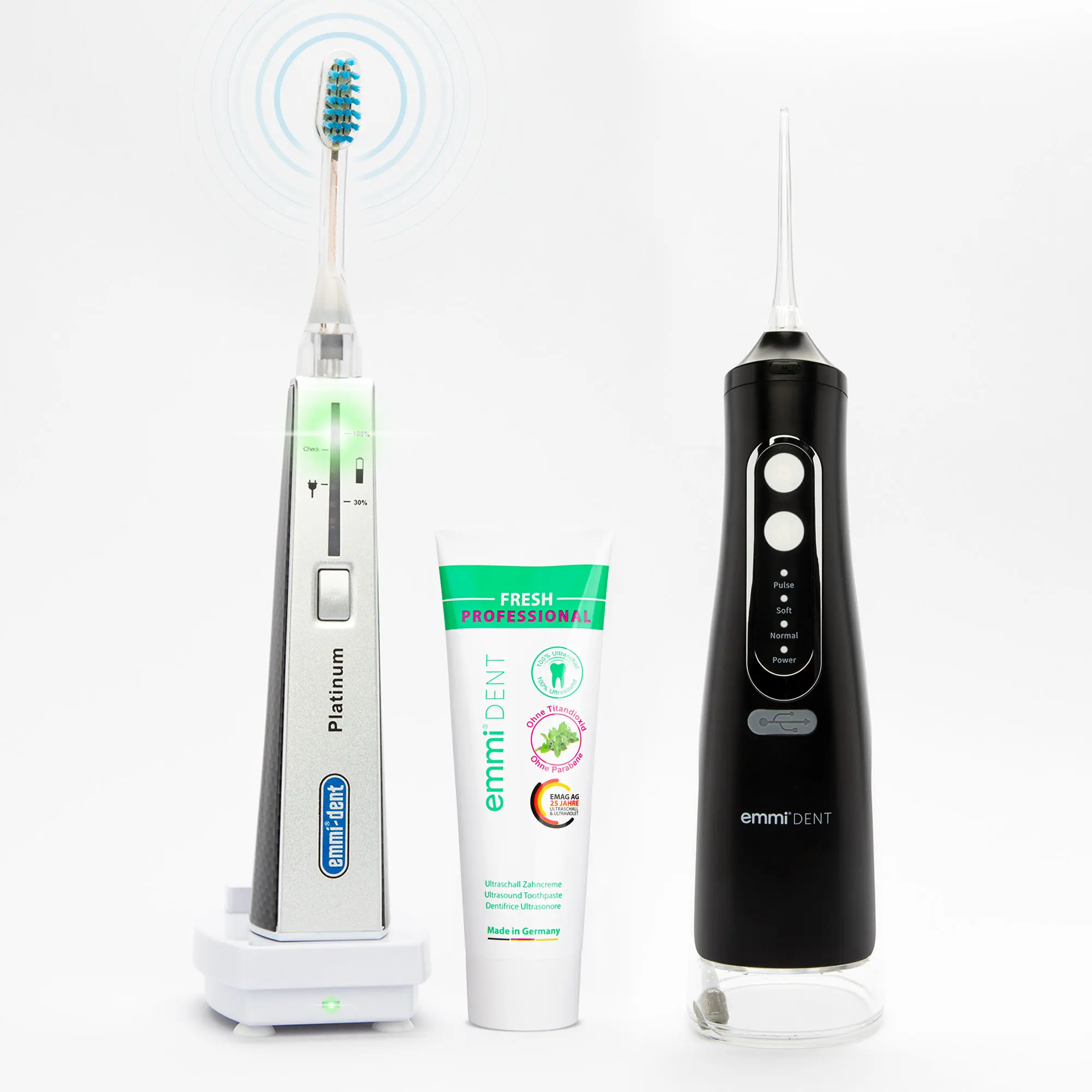 Cepillo dental ultrasónico Platinum + irrigador bucal